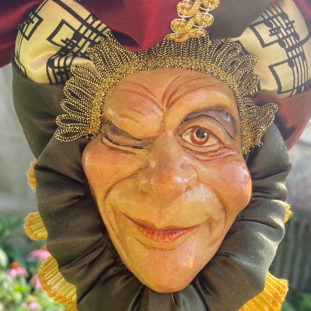 Vintage Wayne Kleski Katherines Collection Jester Cone Doll Retired - Picture 5 of 10
